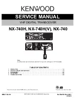 Kenwood NX-740 Service Manual preview