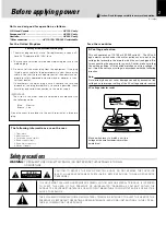 Предварительный просмотр 3 страницы Kenwood P-110 Instruction Manual