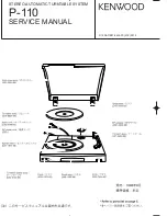 Предварительный просмотр 2 страницы Kenwood P-110 Service Manual