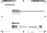 Предварительный просмотр 1 страницы Kenwood Pandora KMM-BT303 Instruction Manual