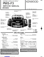 Preview for 1 page of Kenwood PMS-F3 Service Manual