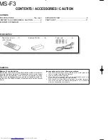 Preview for 2 page of Kenwood PMS-F3 Service Manual