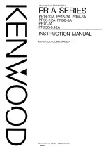 Kenwood PR-A Series Instruction Manual preview