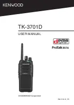 Preview for 1 page of Kenwood ProTalk DIGITAL TK-3701D User Manual