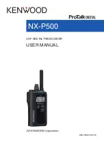 Kenwood ProTalk NX-P500 User Manual preview