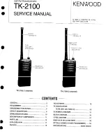 Kenwood ProTalk TK-2100 Service Manual предпросмотр