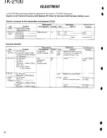 Предварительный просмотр 22 страницы Kenwood ProTalk TK-2100 Service Manual