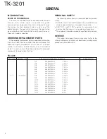 Preview for 2 page of Kenwood ProTalk TK-3201 Service Manual