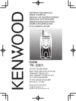 Kenwood ProTalk TK-3301 Instruction Manual preview