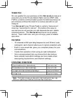 Preview for 3 page of Kenwood ProTalk TK-3301 Instruction Manual