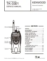 Kenwood ProTalk TK-3301 Service Manual preview