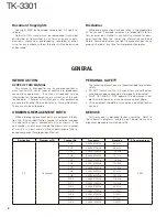 Preview for 2 page of Kenwood ProTalk TK-3301 Service Manual