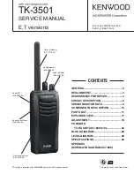 Kenwood ProTalk tk-3501 Service Manual предпросмотр