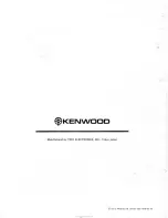 Предварительный просмотр 27 страницы Kenwood QR-666 Operating Manual