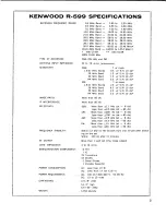 Preview for 3 page of Kenwood R-599 Operating Manual