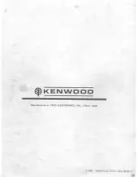 Предварительный просмотр 28 страницы Kenwood R-599D Operating Manual