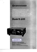 Kenwood R-600 Instruction Manual preview