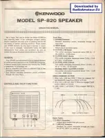 Предварительный просмотр 38 страницы Kenwood R-820 Operating Manual