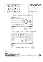 Kenwood R-K711-B Service Manual preview