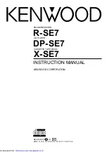 Kenwood R-SE7 Instruction Manual предпросмотр