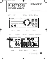 Kenwood R-SG7 Service Manual предпросмотр