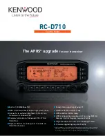 Предварительный просмотр 1 страницы Kenwood RC-D710 Brochure