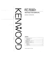 Kenwood RC-R0801 Instruction Manual preview