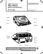 Kenwood RD-M23 Service Manual preview
