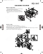 Preview for 3 page of Kenwood RD-VH7 Service Manual