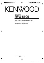 Kenwood RFU-6100 Instruction Manual preview