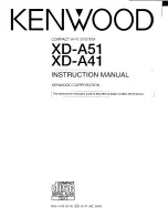 Kenwood RXD-A41 Instruction Manual preview