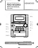 Preview for 1 page of Kenwood RXD-M32MD Service Manual