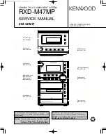 Kenwood RXD-M47MP Service Manual preview