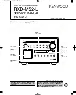 Kenwood RXD-M52-L Service Manual preview