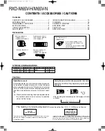 Preview for 2 page of Kenwood RXD-M65V-H Service Manual