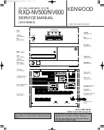 Kenwood RXD-NV500 Service Manual preview