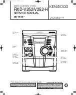 Preview for 1 page of Kenwood RXD-V252 Service Manual