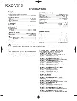 Предварительный просмотр 25 страницы Kenwood RXD-V313 Service Manual