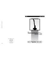 Предварительный просмотр 1 страницы Kenwood SC7000 Instruction Manual