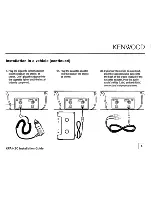 Предварительный просмотр 5 страницы Kenwood SIRIUS KPA-H2C Installation Manual