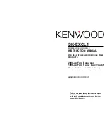 Kenwood SK-EXCL1 Instruction Manual preview