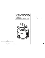 Kenwood SKM030A series Instructions Manual preview