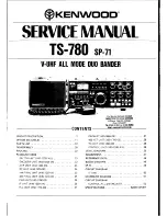 Предварительный просмотр 1 страницы Kenwood SP-71 Service Manual