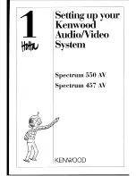 Kenwood Spectrum 457 AV User Manual preview