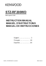 Preview for 1 page of Kenwood STZ-RF200WD Instruction Manual