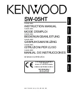 Kenwood SW-05HT Instruction Manual preview