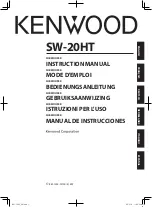 Preview for 1 page of Kenwood SW-20HT Instruction Manual