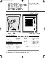 Kenwood SW-37HT Service Manual preview