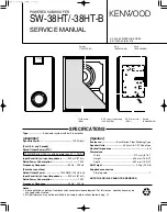 Предварительный просмотр 1 страницы Kenwood SW-38HT Service Manual