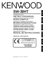 Preview for 1 page of Kenwood SW-39HT Instruction Manual